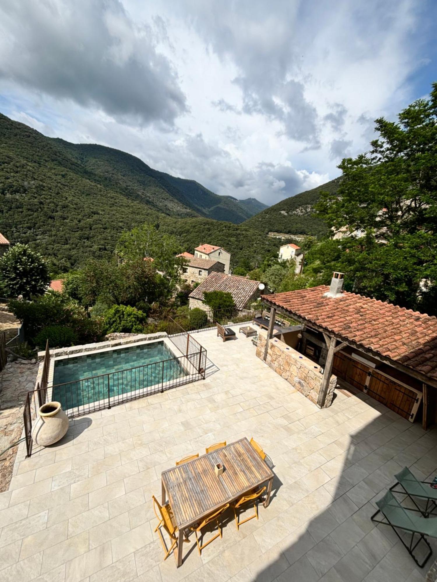 Casa Arena Authentique Maison De Village Avec Piscine Au Coeur De L'Alta Rocca - Zoza Eksteriør bilde