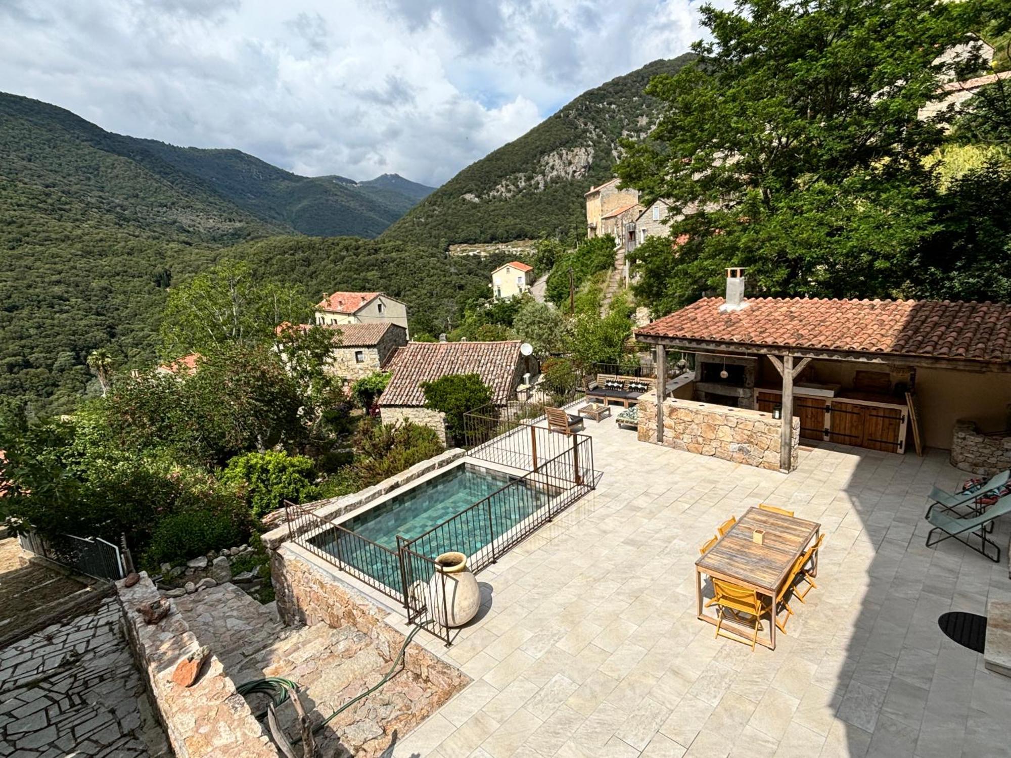 Casa Arena Authentique Maison De Village Avec Piscine Au Coeur De L'Alta Rocca - Zoza Eksteriør bilde
